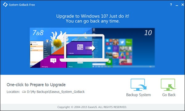 Single Click Needed To Go Back To Windows 8.1 from Windows 10